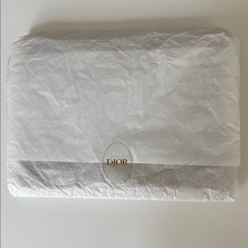 Brand new - Dior Raffia Woven Pouch Clutch Wristlet with Strap - Picture 8 of 8